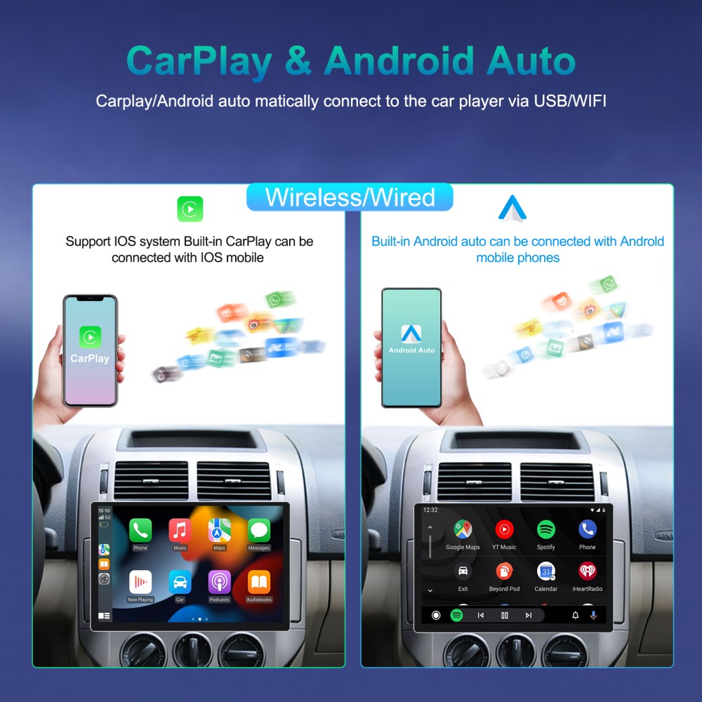 13.1” Carplay For Dodge RAM 1500 2500 2009-2012 Android 15 Car Radio GPS 4+64GB
