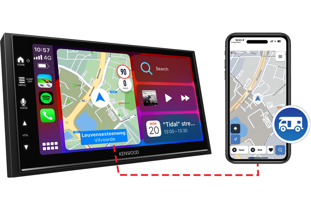 Kenwood DMX7722DABS 6.8″ Car Wireless CarPlay Screen Android Auto DAB+ Sygic GPS