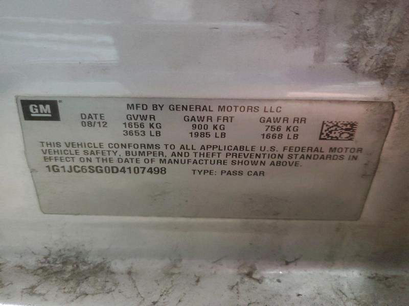 2013-2014 Chevrolet Sonic Radio AM FMMP3-WMA-USB-AUX-WiFi OEM 1555207
