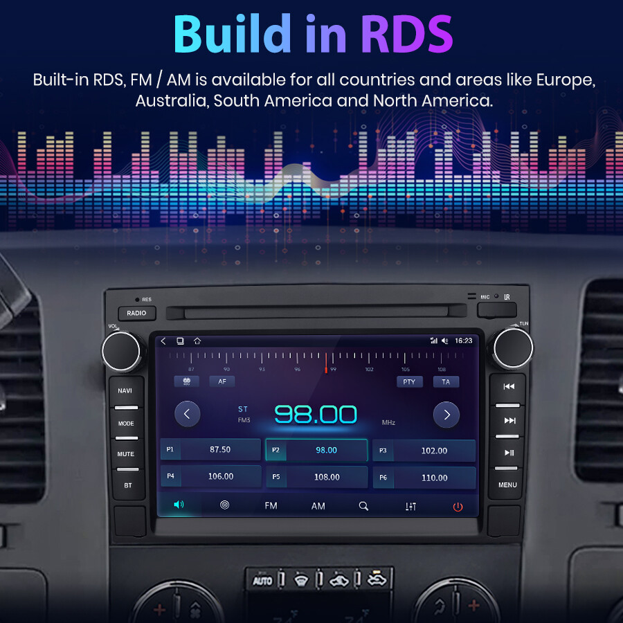 Android 15 Touch Screen Car Stereo Radio For GMC Yukon Sierra Chevrolet Chevy