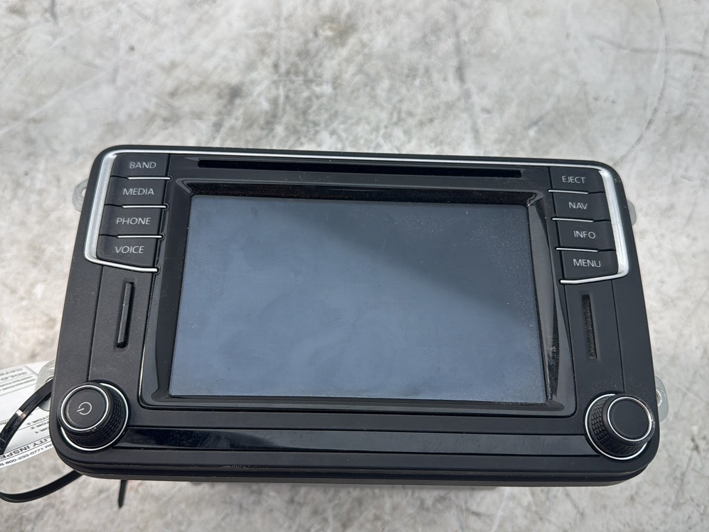 2016 Volkswagen Jetta Radio Player Receiver W/ Display Screen OEM