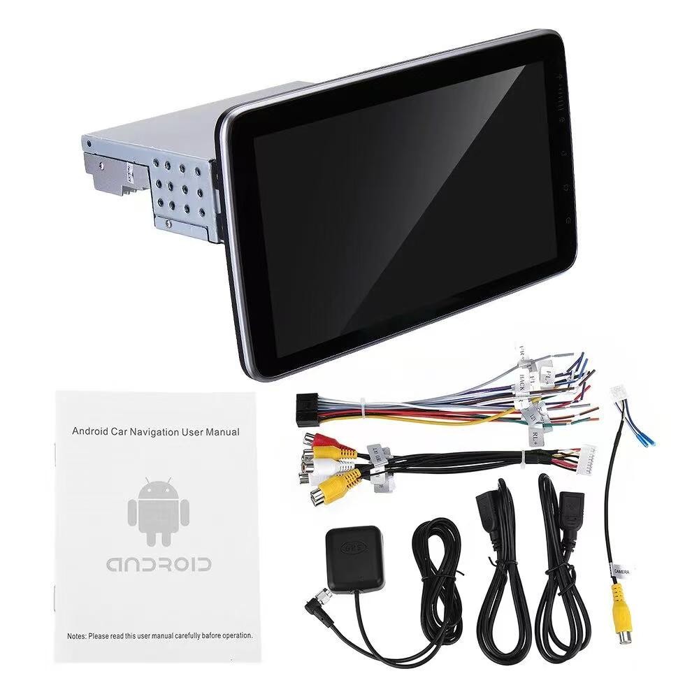 Universal Single Din Stereo 10.1inch Android Rotatable CarPlay 4+64G-2026 New