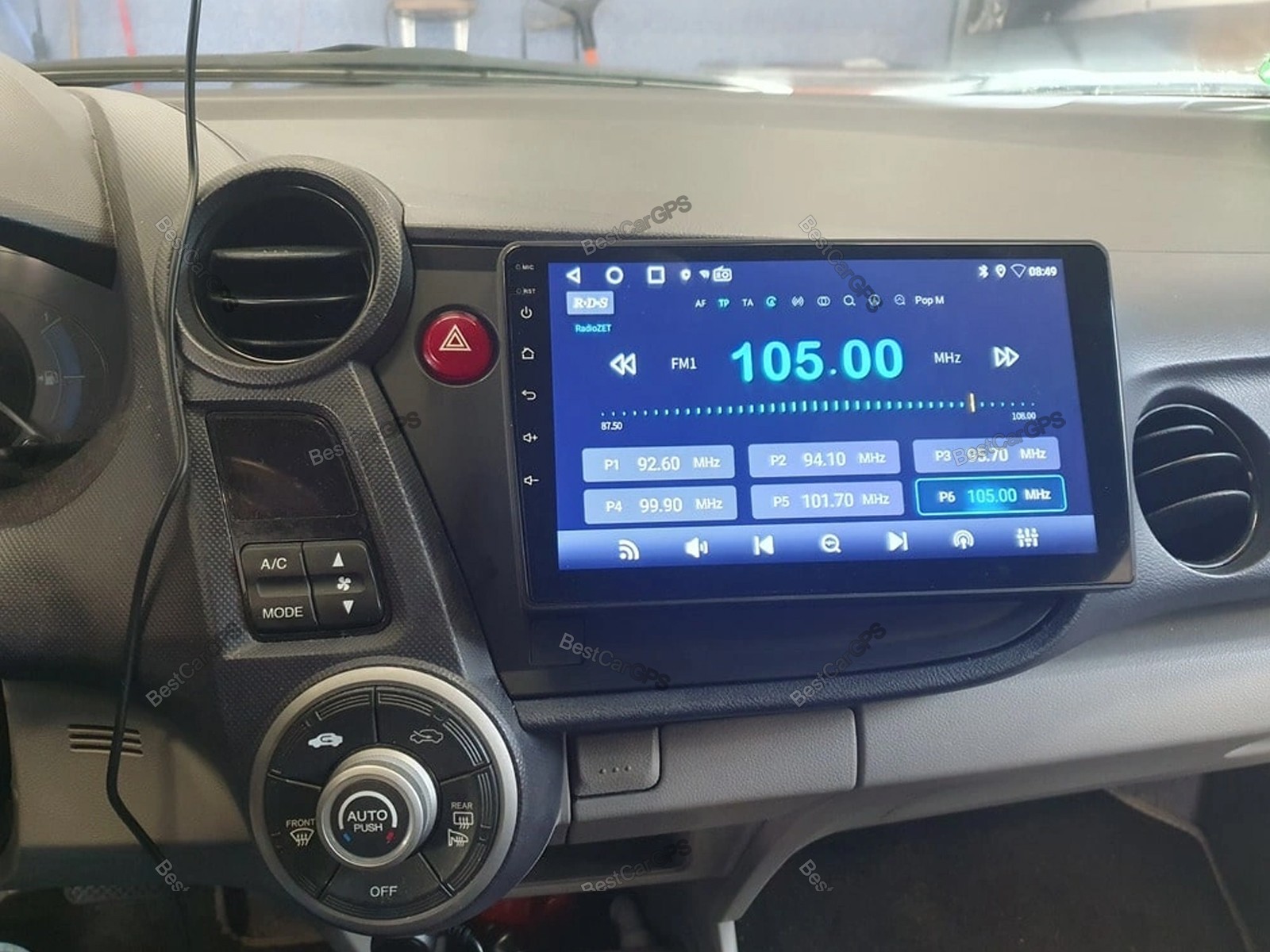 4+64G Android 15 CarPlay Stereo Radio GPS Sat Nav 9″ For Honda Insight 2009-2014