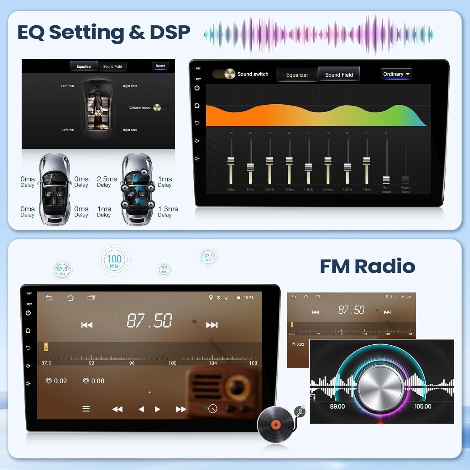 For 2010-2013 Toyota Prius CarPlay Android 13 Car Radio Stereo RDS QLED