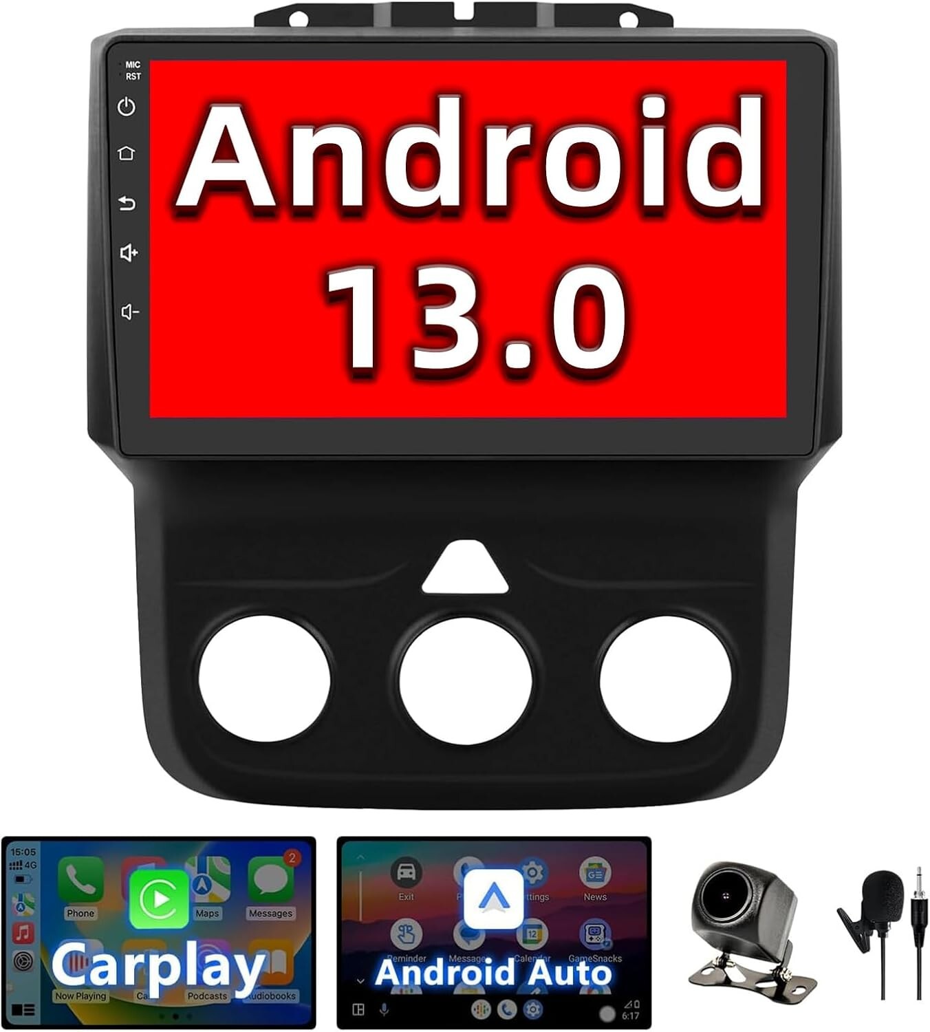 Android 13 Car Radio Stereo For Dodge Ram 1/2/3500 Radio 2013-18 NV Head Un