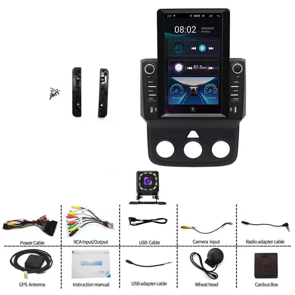 For 2013-2018 Dodge Ram 1500 2500 3500 Android 14 CarPlay Car Stereo Radio GPS