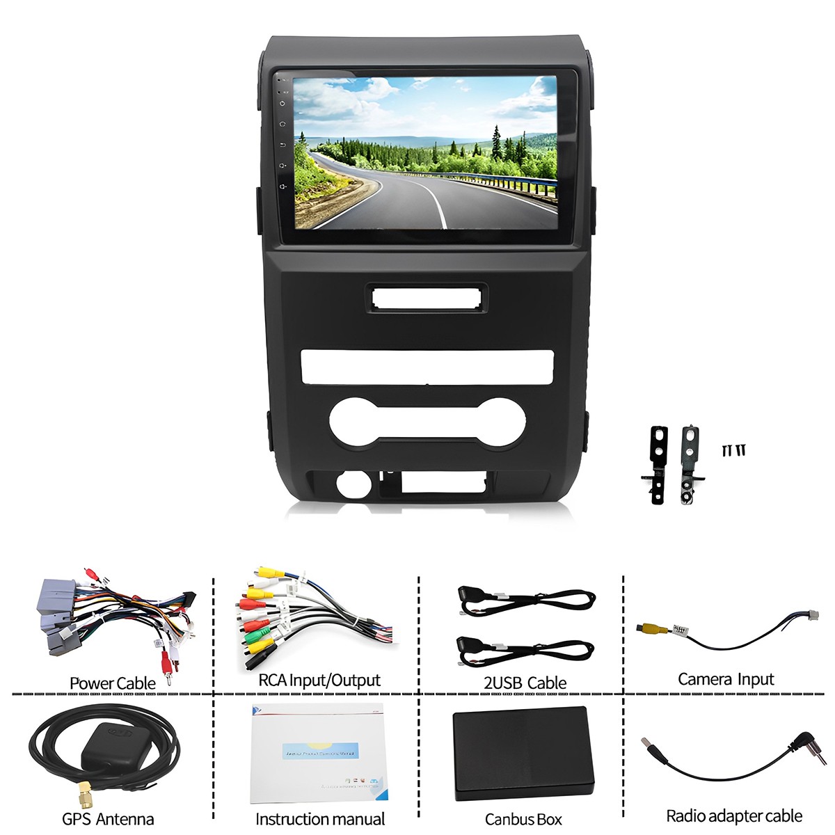 For Ford F-150 2009-2014 Car Player Multimedia Android 13 9inch Screen 2+64GB