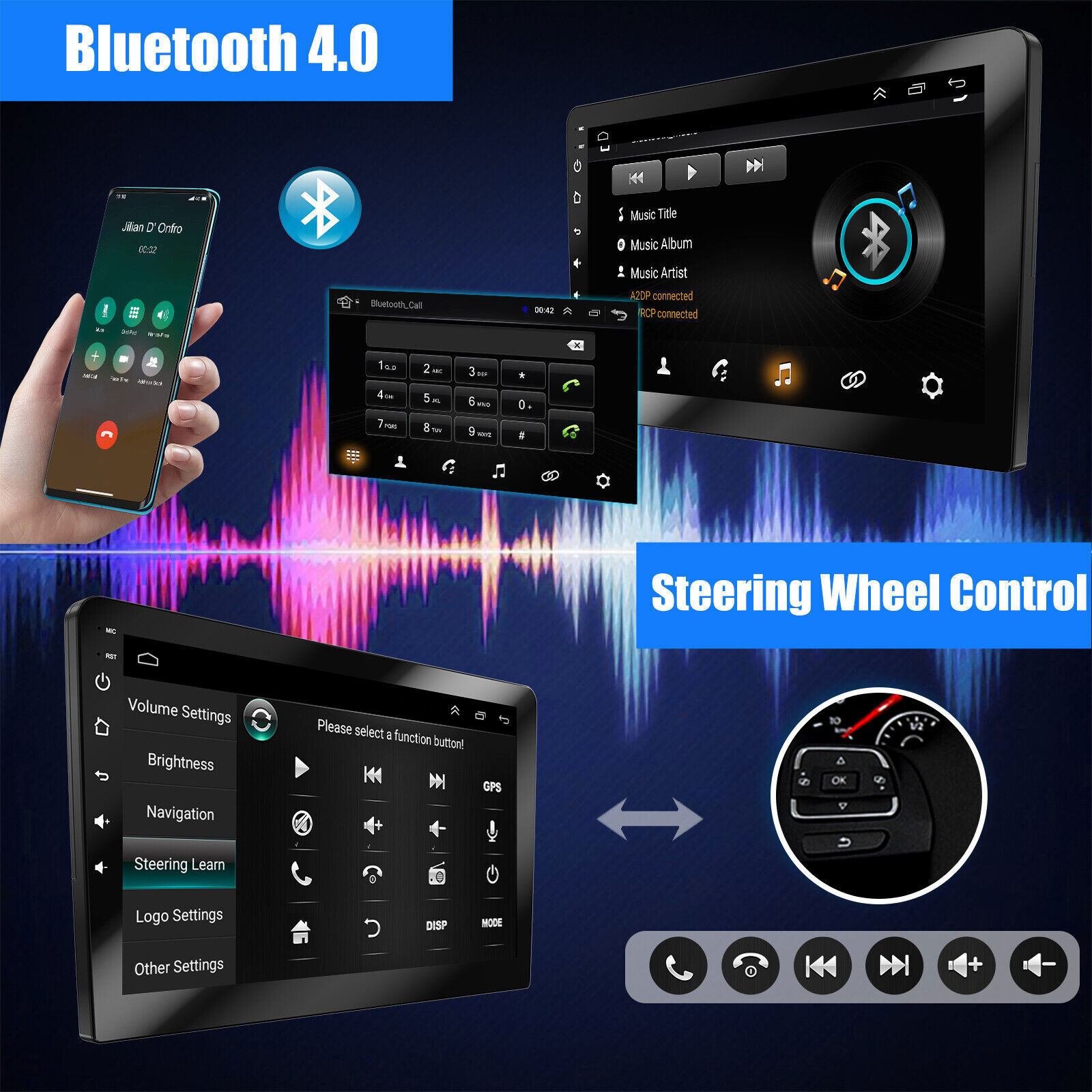 For Honda Civic 2006-2011 Android 14 Apple Carplay Car Stereo Radio GPS Navi BT