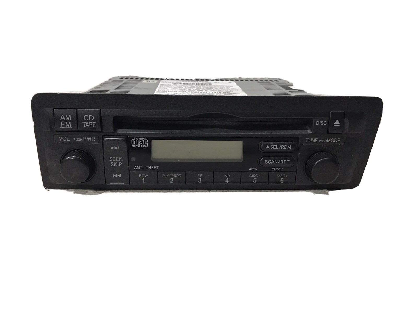 2001-2003 honda civic 4DR SED radio receiver stereo single CD disc player 4XC0