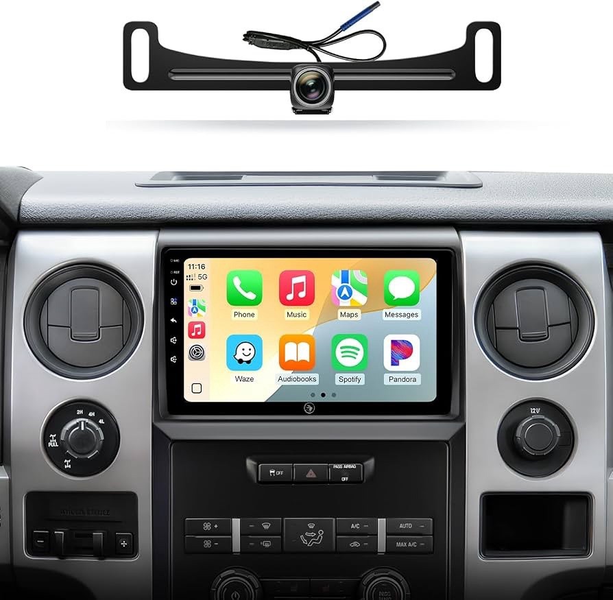 Car Radio Stereo for Ford F150 09-14, Wireless CarPlay & Android Auto 9-inch IPS
