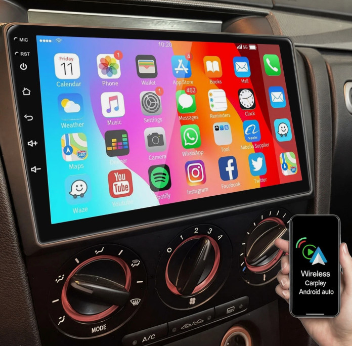 For Mazda 3 2004-2009 Carplay Android 15 Car Stereo Radio GPS Navi WIFI FM RDS