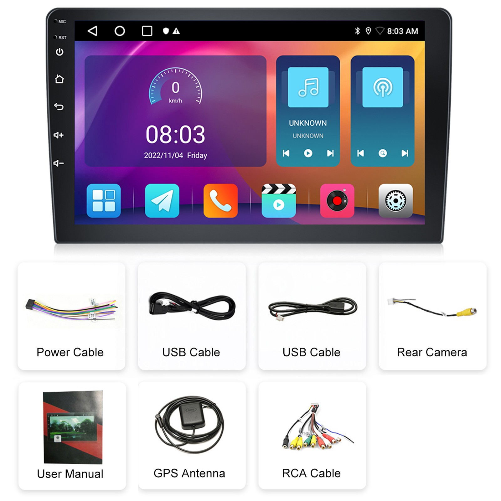 Apple Carplay For Acura TSX 2004-2008 Car Stereo Radio Android 15 GPS Navi 2+64G