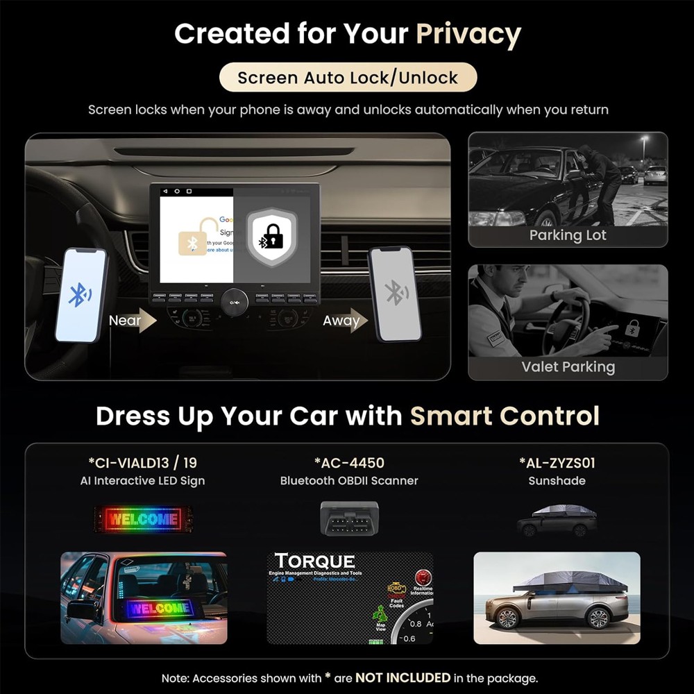 ATOTO Single Din Car Stereo Apple CarPlay Android 10″ screen GPS GenAI Dual-HDMI