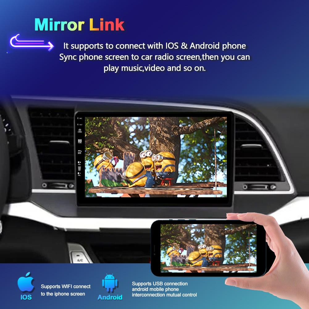 9” 8G+256G Car Radio For Hyundai Elantra 2009-2019 Android 16 GPS Navi USB WIFI