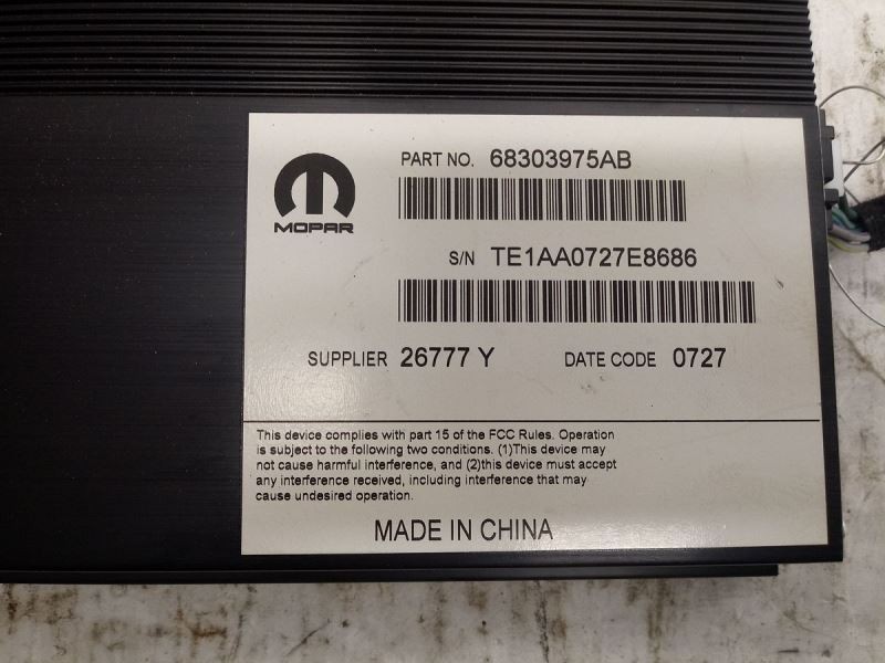 Audio Equipment Radio Amplifier 276 Watt Opt RD7 Fits 17-20 300 2913473