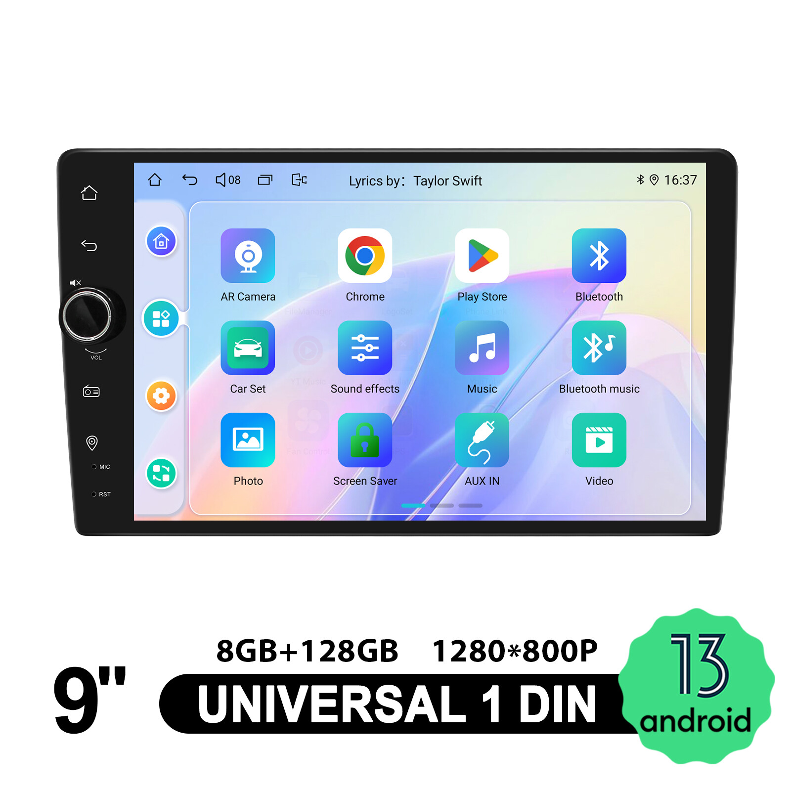 JOYING 9 Inch 2.5D Screen Qualcomm Snapdragon 6125 Android 12 Car Radio 8+128GB
