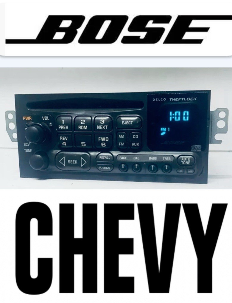 ✅96-02 Chevrolet Blazer S10 Bose AM/FM CD Radio OEM STEREO 15766827 Full Lighted