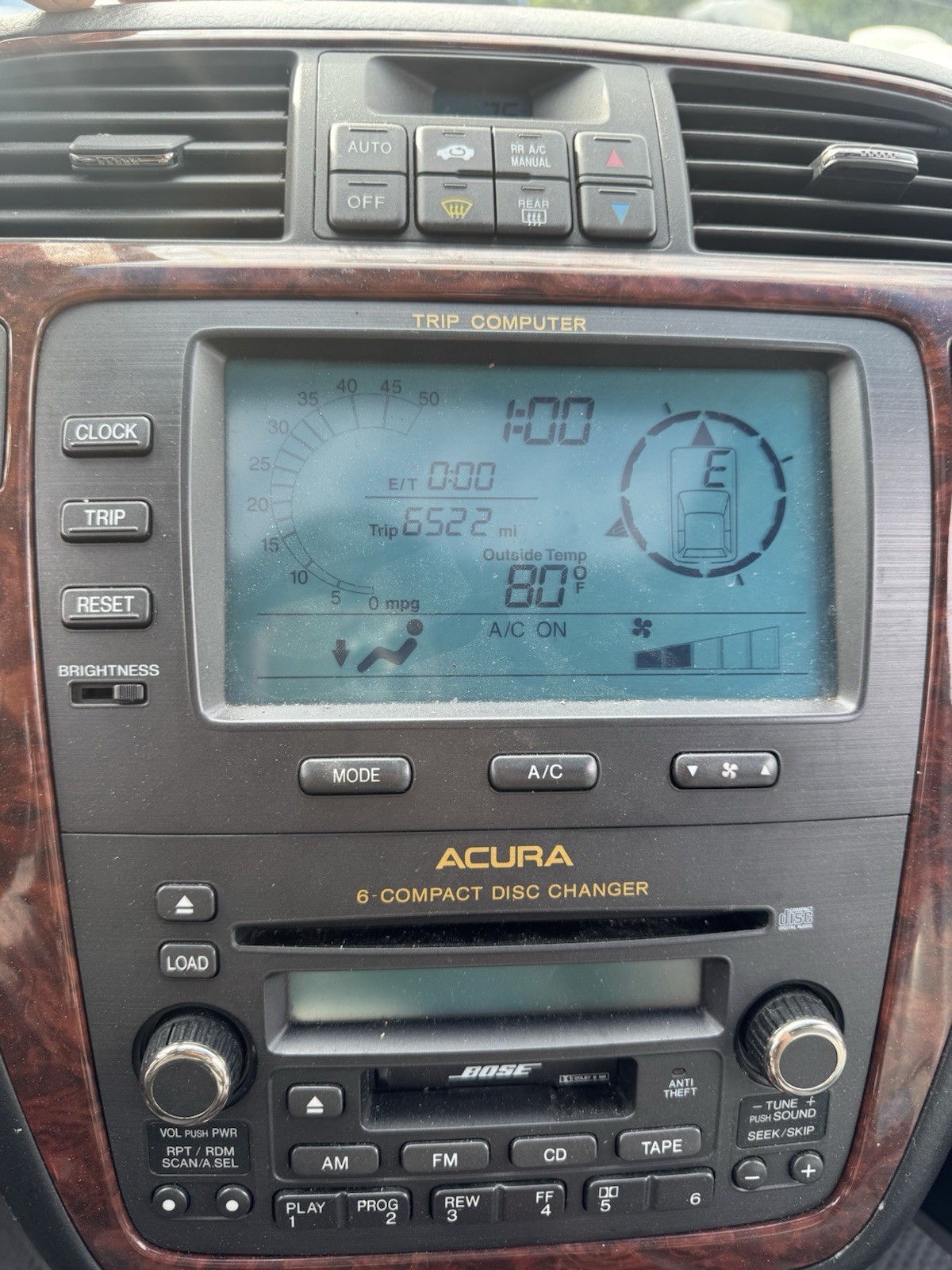 2004-2006 Acura MDX Dash Display Radio Screen HVAC Control OEM 78200-S3V-A210-M1