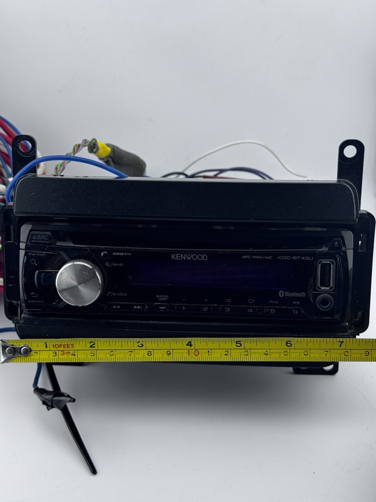 Kenwood KDC-BT43U Car Stereo Bluetooth USB AUX CD Player Working