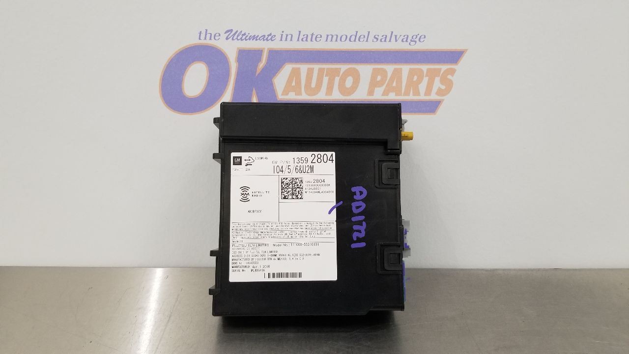 14 GMC SIERRA 1500 RADIO AUDIO RECEIVER 13592804 OPTION IO4