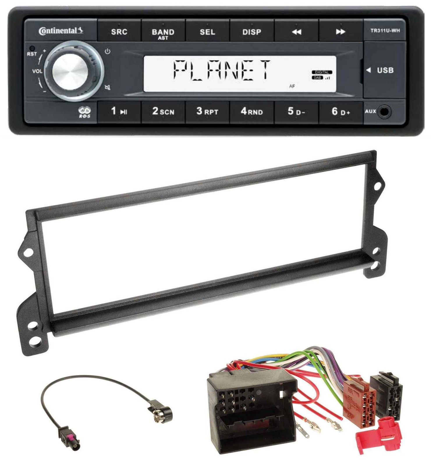 Continental USB MP3 AUX 1DIN Car Stereo for Mini (2003 onwards, MOST)