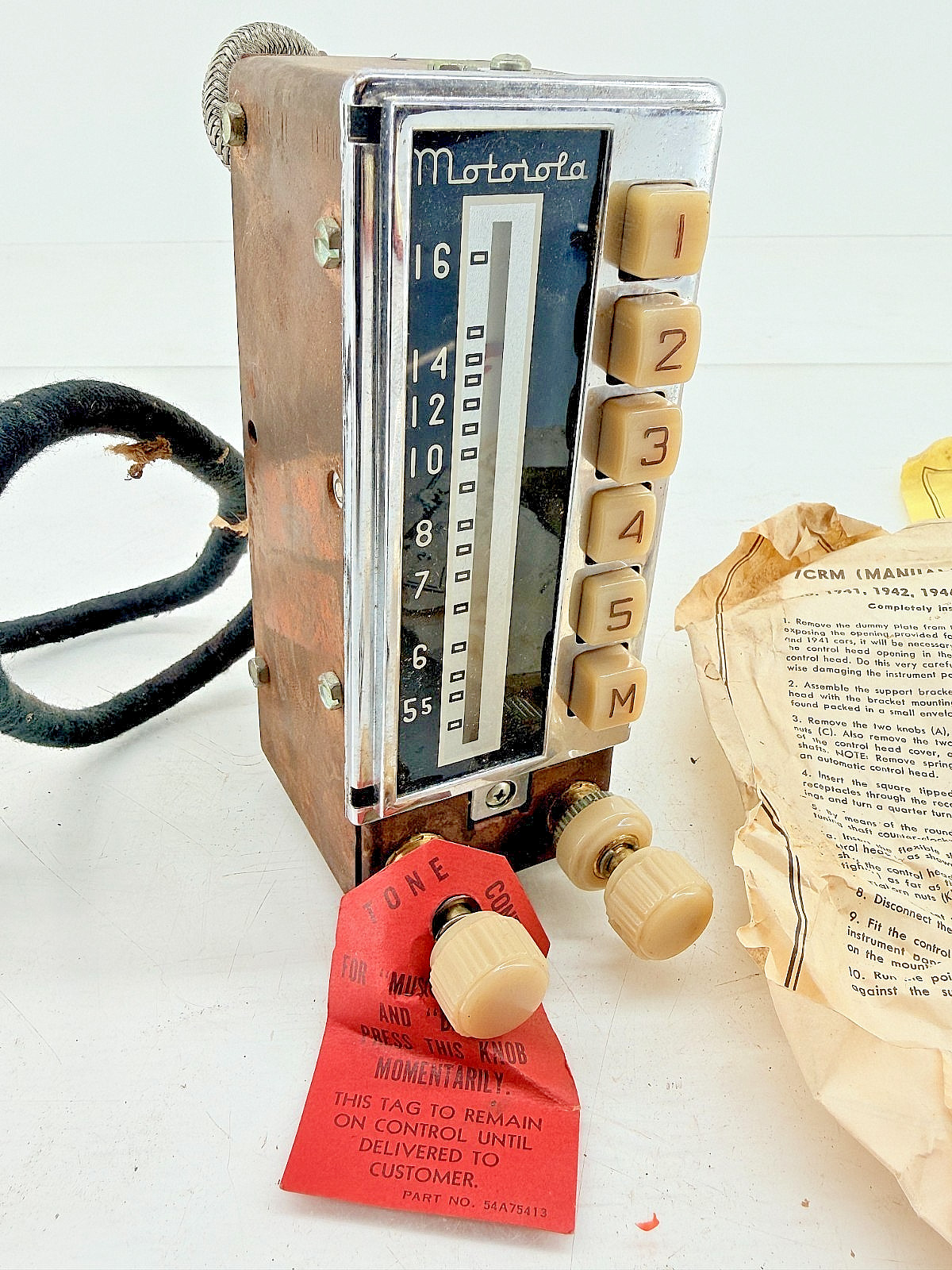 NOS 1940 – 1942 1946 – 1948 DODGE PLYMOUTH CHRYSLER MOTOROLA 7CRA RADIO HEAD