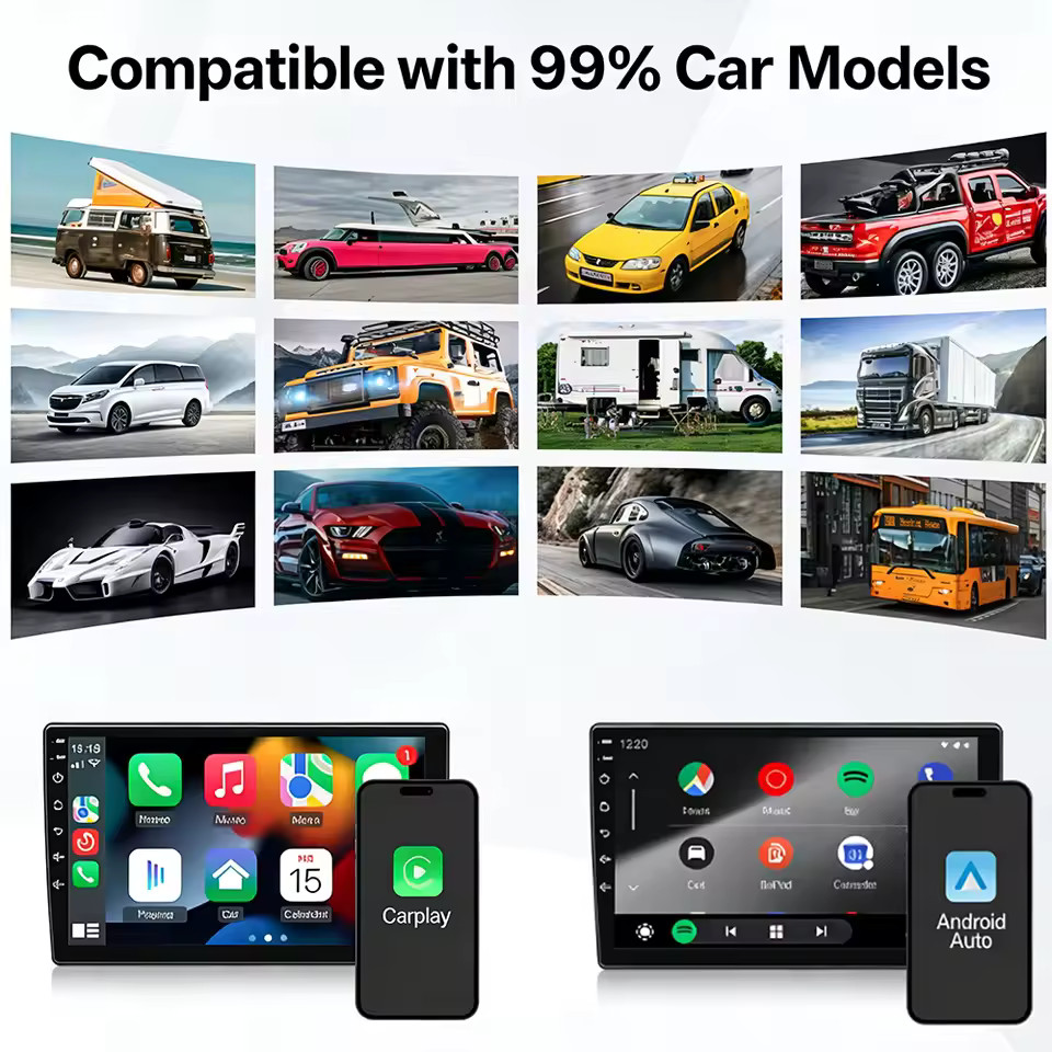 2026 Wireless CarPlay Adapter – Mini Plug & Play for iOS & Android Auto
