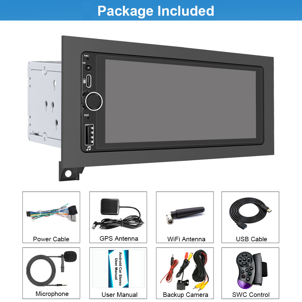 6.9″ For 1997-2002 Dodge Ram Radio Stereo Android Auto Apple CarPlay GPS Navi 4G