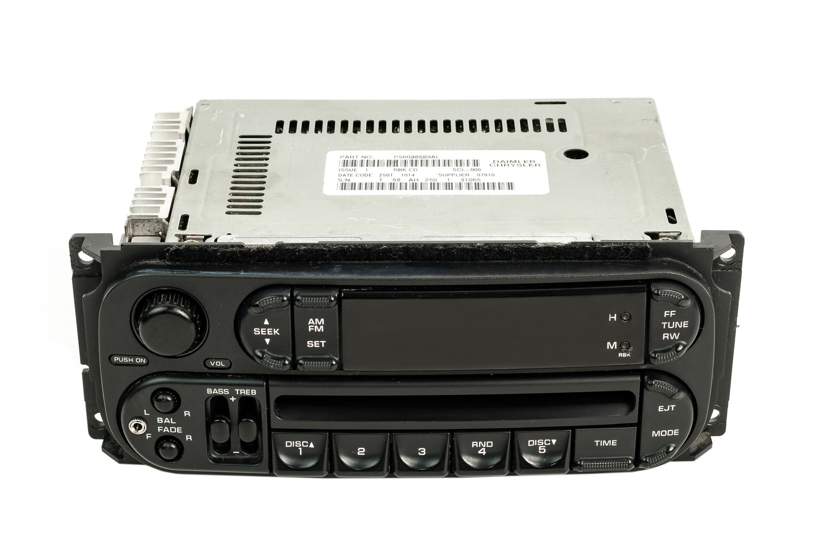 Dodge Caravan Radio 2002-2004 AM FM CD Upgraded With Auxiliary Input RBK Slider