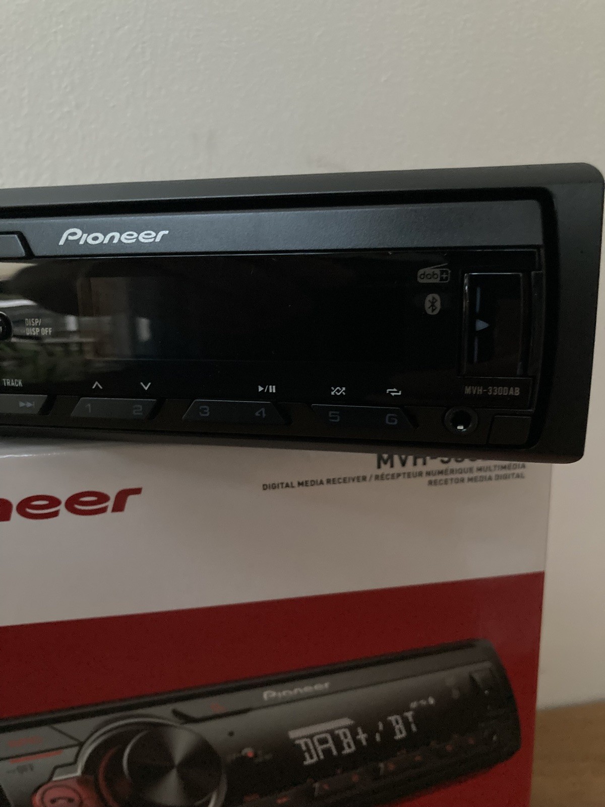 Pioneer MVH-330DAB MP3 Short Body Car Radio W. DAB Bluetooth USB Aux In + Aerial