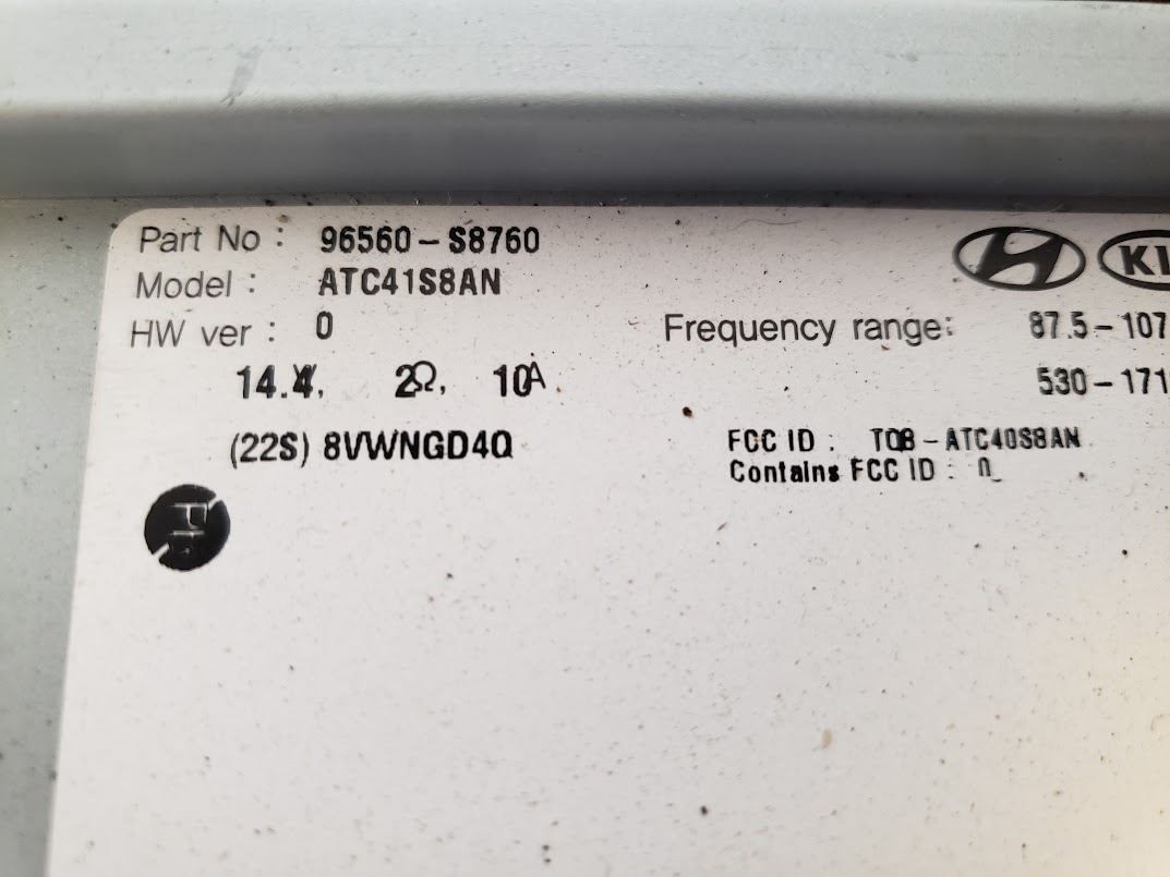 Audio Equipment Radio Display And Receiver US Market Fits 20-22 PALISADE 584803