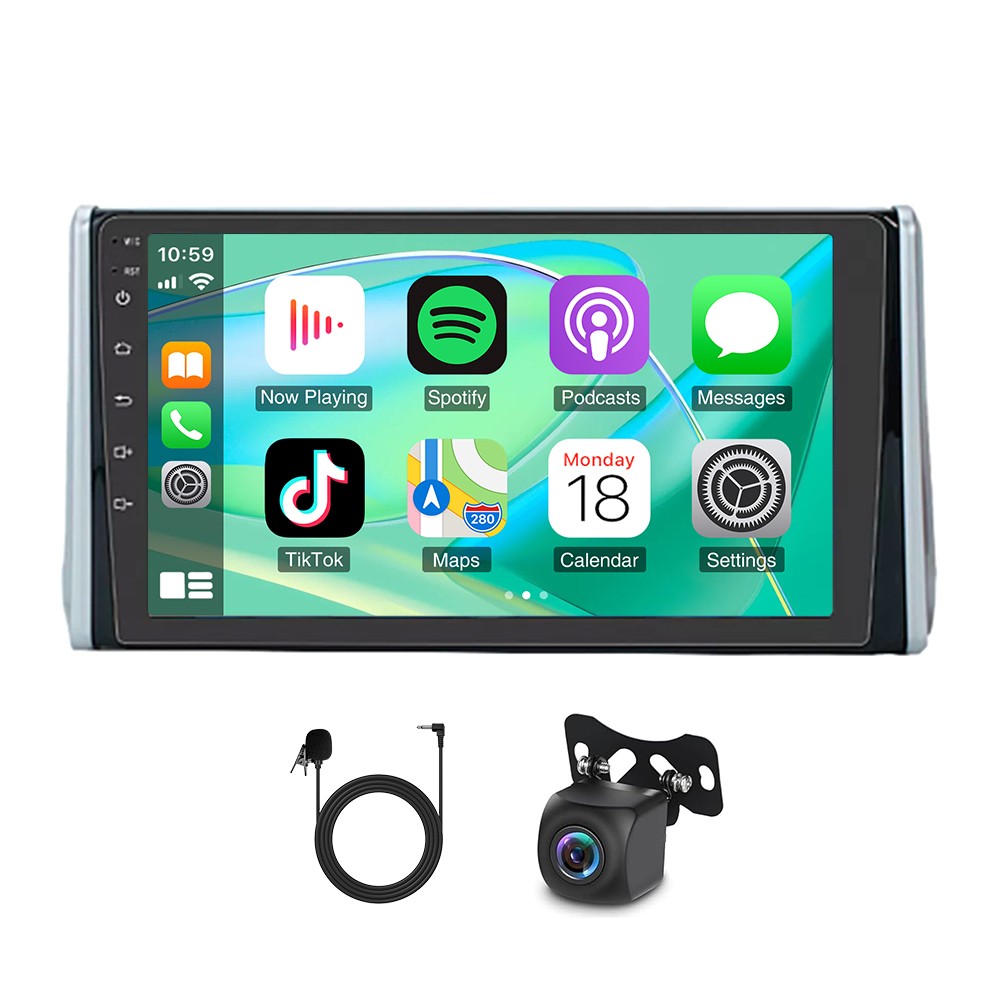 For Toyota RAV4 2018-2020 Fit For Carplay Android 15 Car Stereo Radio 4+64GB CAM