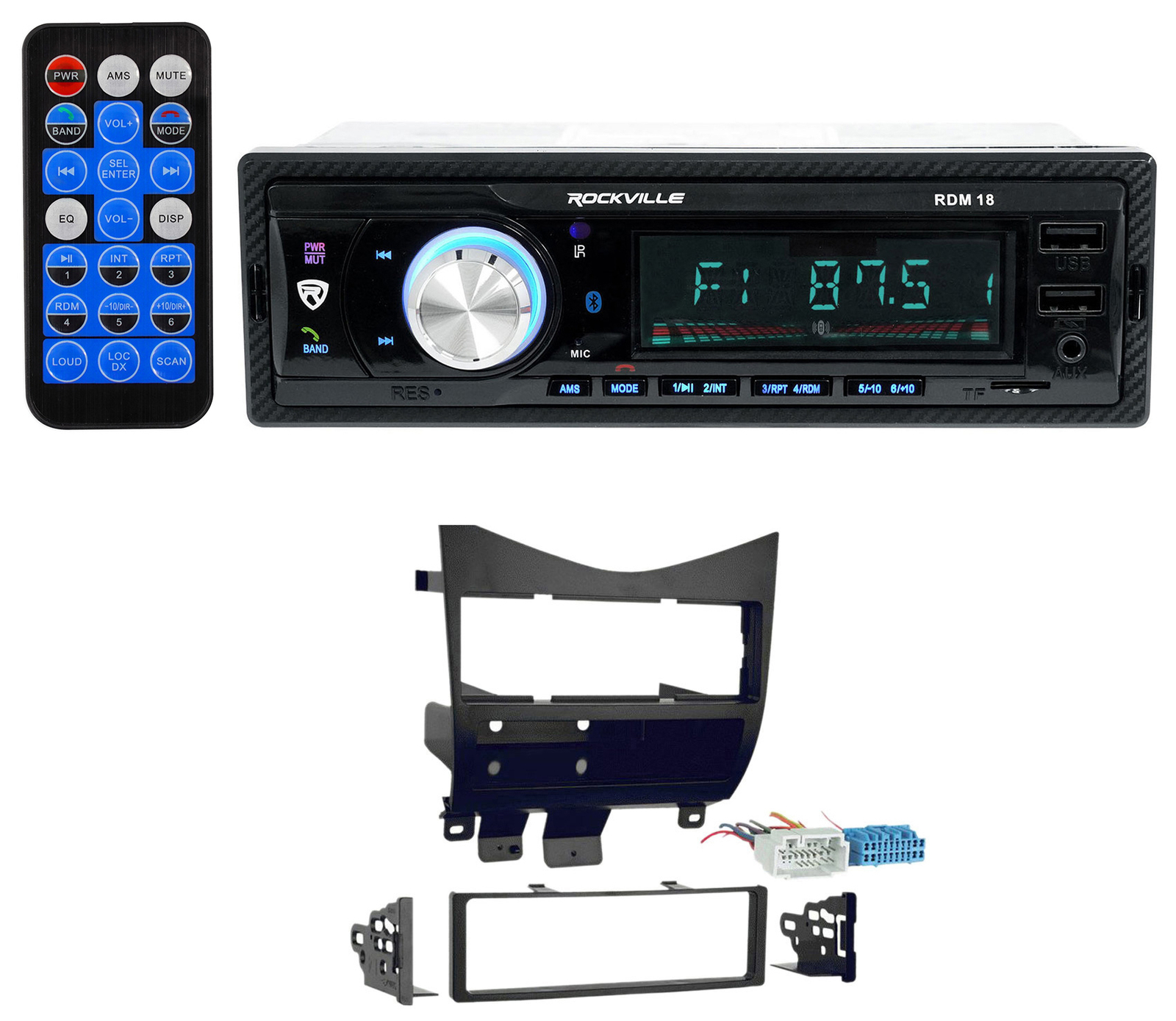 Car Digital Media Bluetooth AM/FM/MP3 USB/SD Receiver For 2003-2007 Honda Accord
