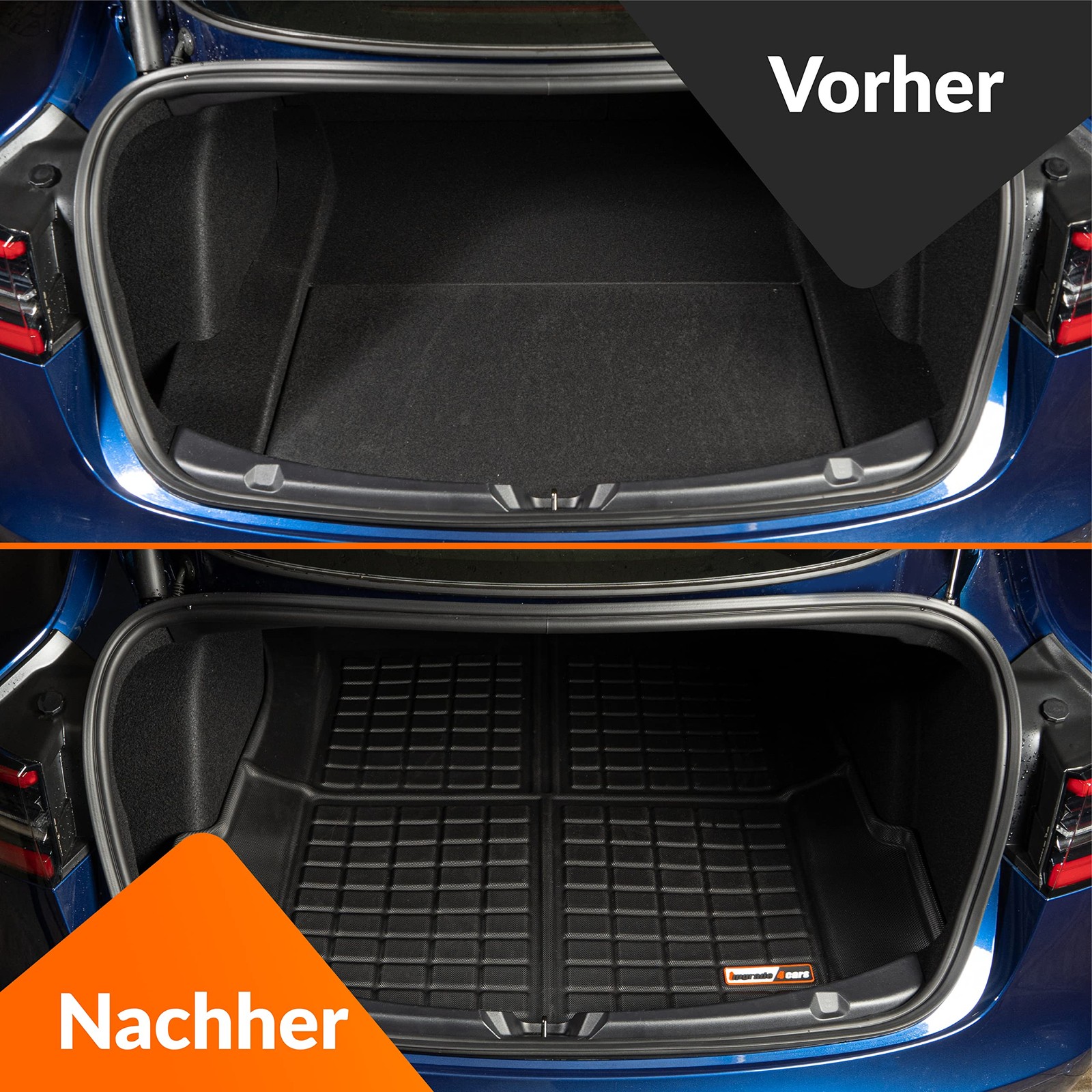 Trunk Mat Compatible for Tesla Model 3 | Rubber Trunk Liner Water Di…