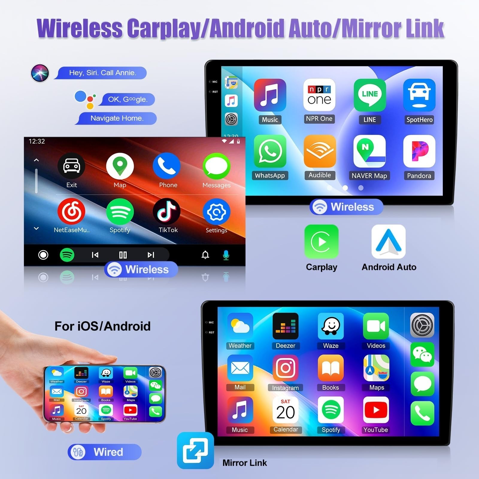 Car Radio Stereo Carplay For 2007-2013 BMW MINICooper(R56) FM Car
