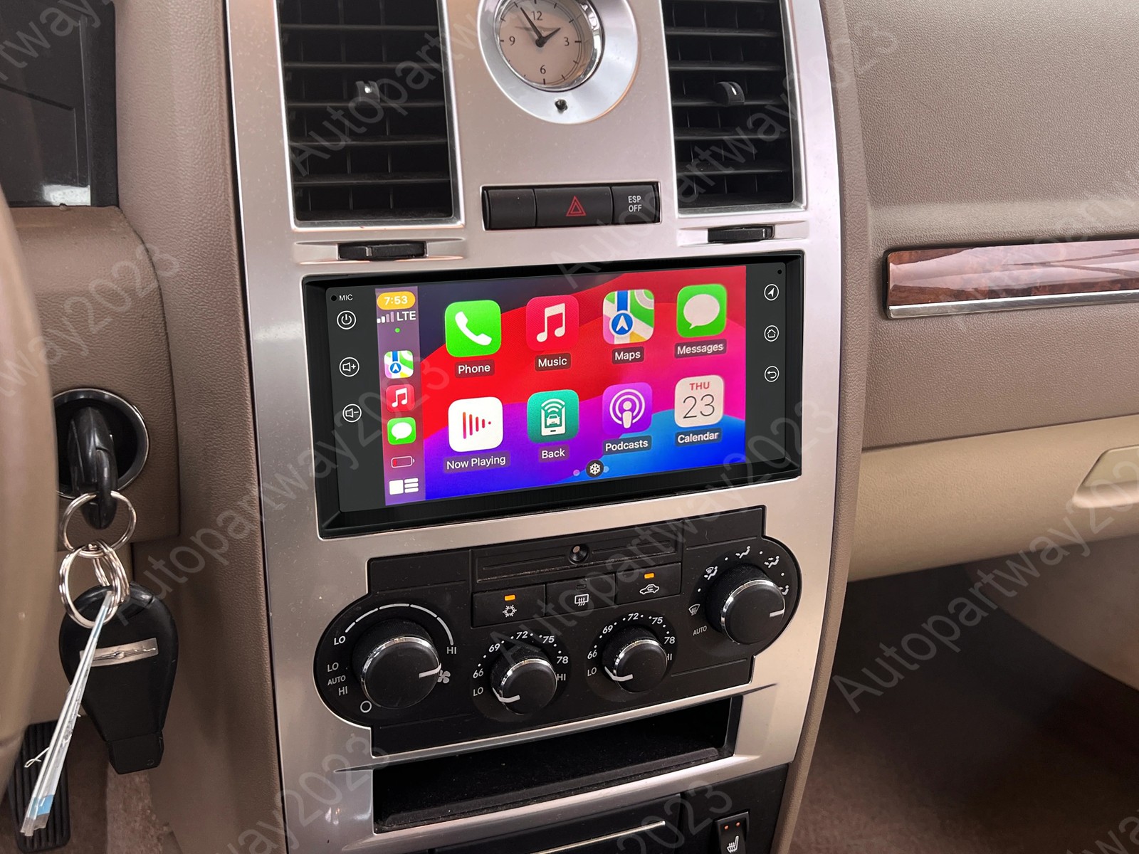 For 2007-10 Chrysler 300 300C CarPlay & Android 15 Auto Stereo Radio GPS FM 64GB