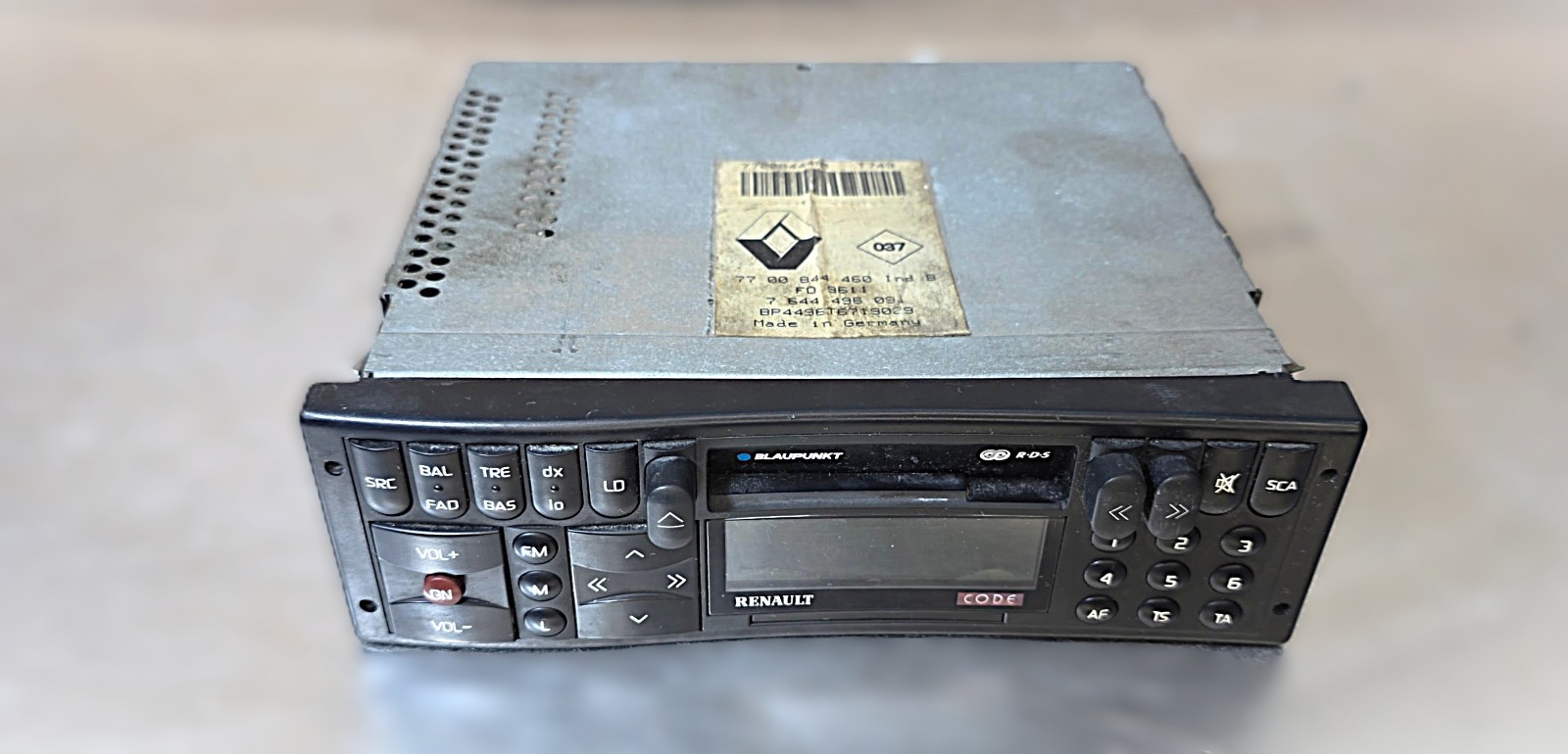 Genuine Renault Blaupunkt G5 Radio Cassette 7700844460 7644496091 R19 16v T749