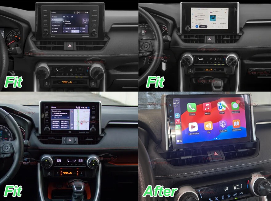 4+64G For 2019-2023 Toyota RAV4 Android 14 Navi CarPlay Car Stereo Radio GPS SWC
