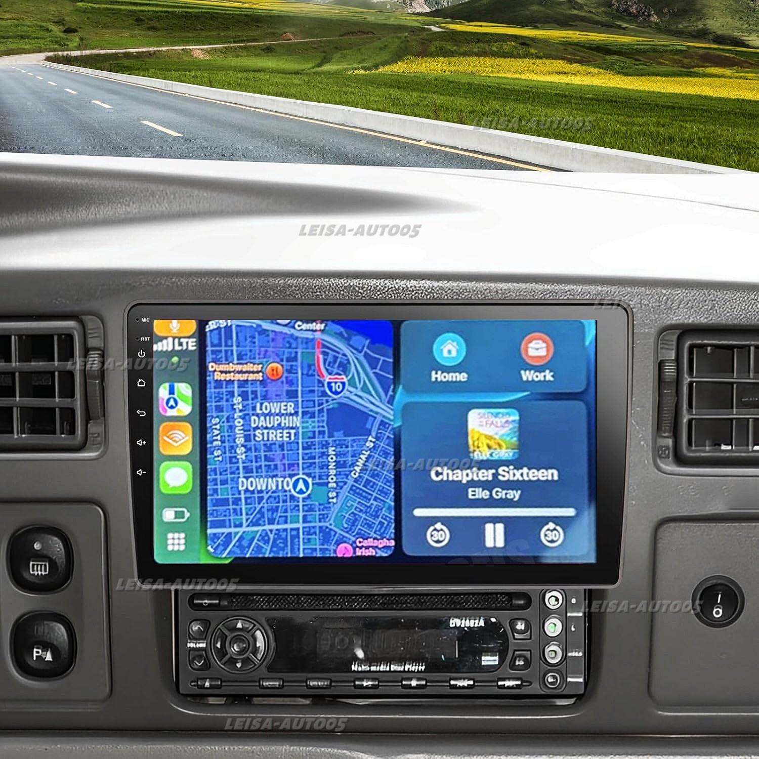 For 2000-2005 Ford Excursion 10″ Carplay Android13 Car Stereo Radio GPS Navi 64G
