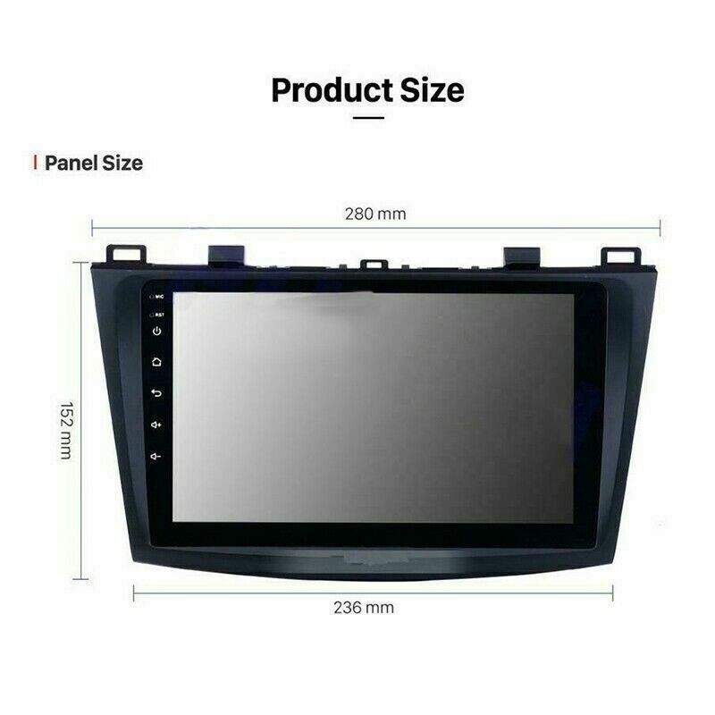 For 2010-2013 Mazda Mazda 3 Car Radio Stereo Carplay GPS Navi +CAM