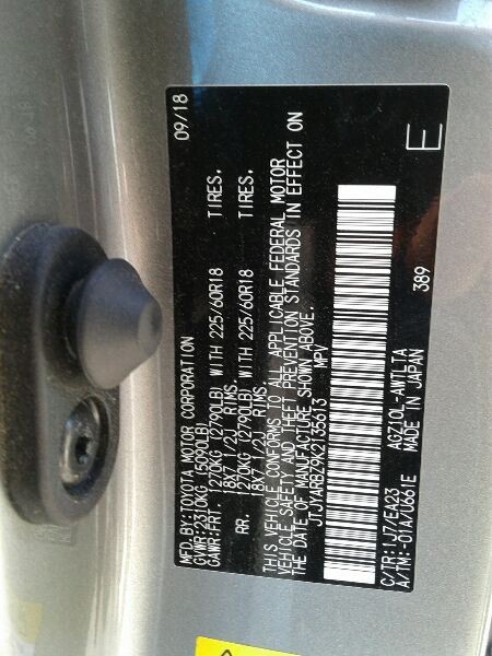 Camera/Projector Rear Radar Unit Blind Spot Alert Fits 18-19 NX300 118305