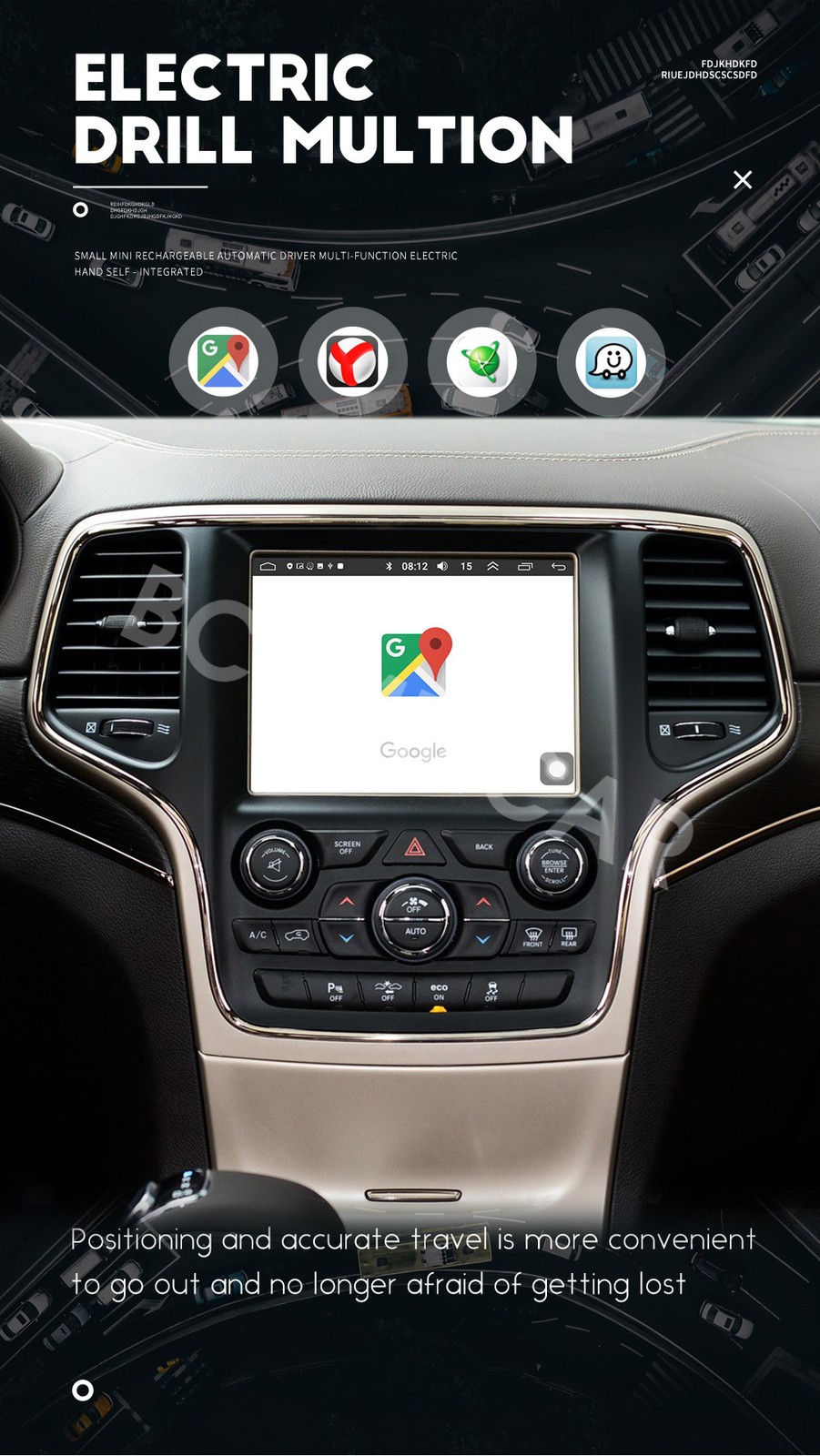 Android 14 Car Multimedia Player Touch Screen Fit For Dodge Challenger 2015-2023