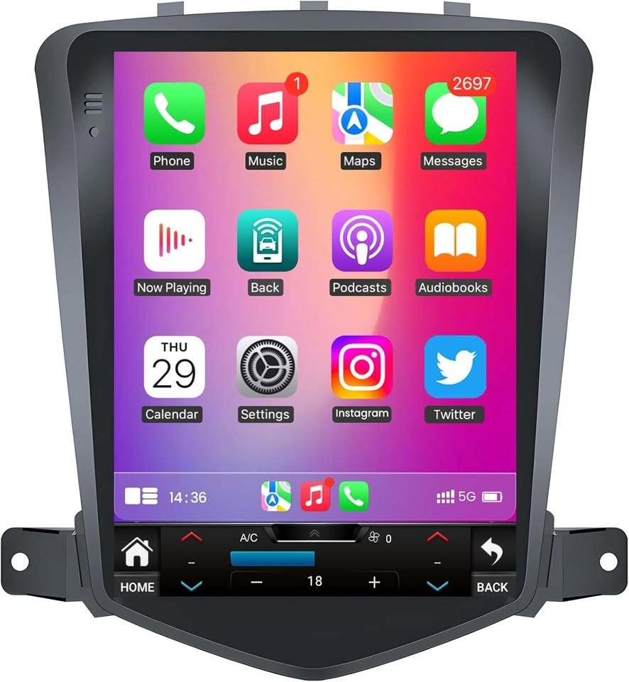 Chevy Cruze (2009-2015) 10.4″ Android 12 Car Radio GPS 64G 5G WiFi CarPlay BT