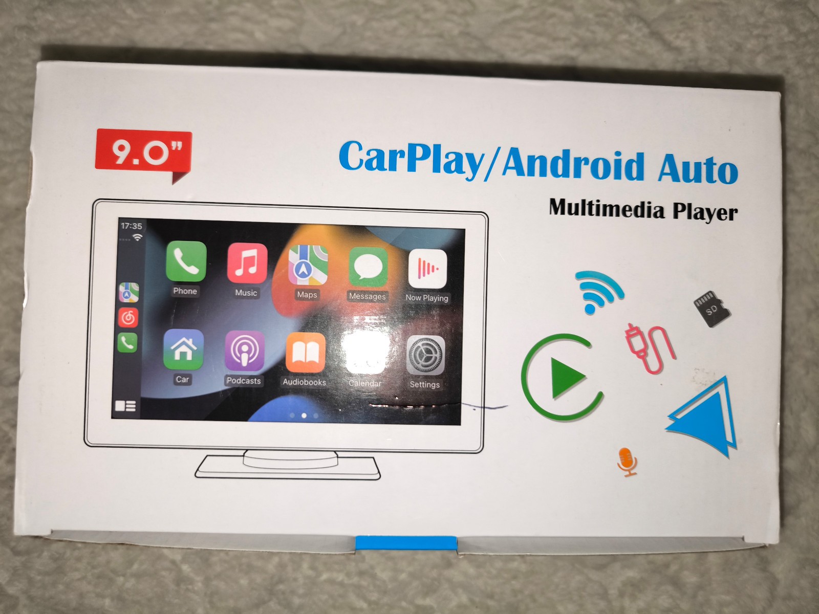 9-inch wireless Carplay & Android Auto rotatable touch screen + reversing camera