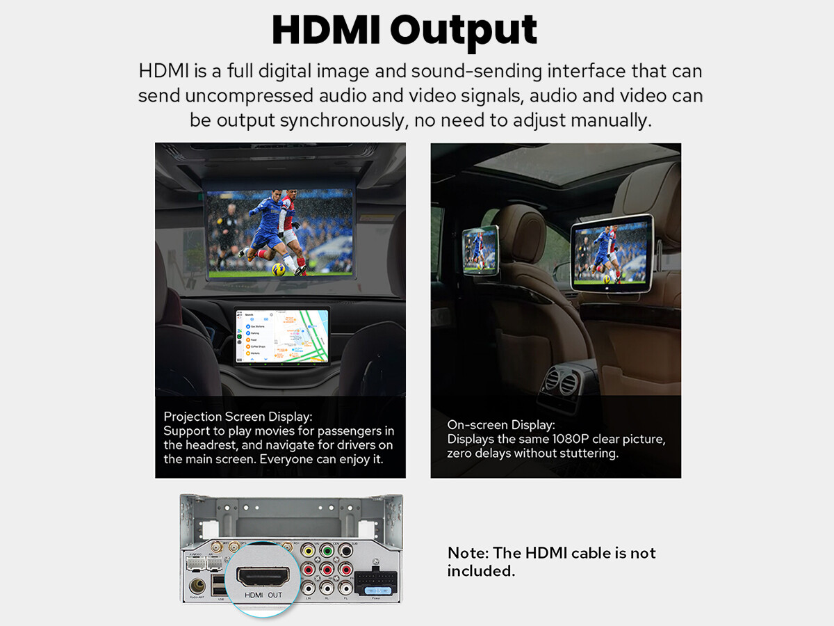 JOYING 11.6″ Double Din Qualcomm Chip Android 12 Radio Headunit GPS Navi 8+128GB