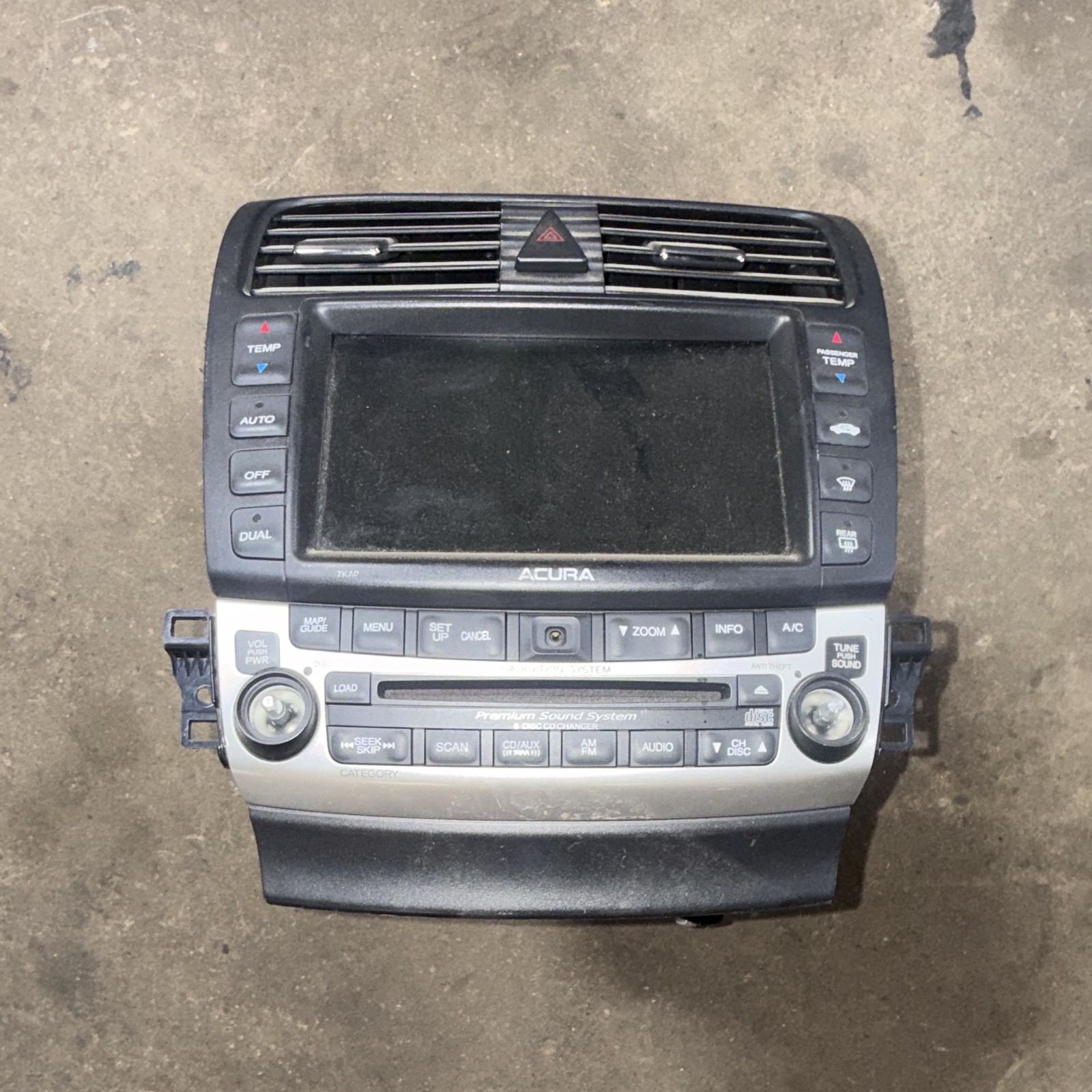 2004-2008 Acura TSX Infotainment Radio With Navigation