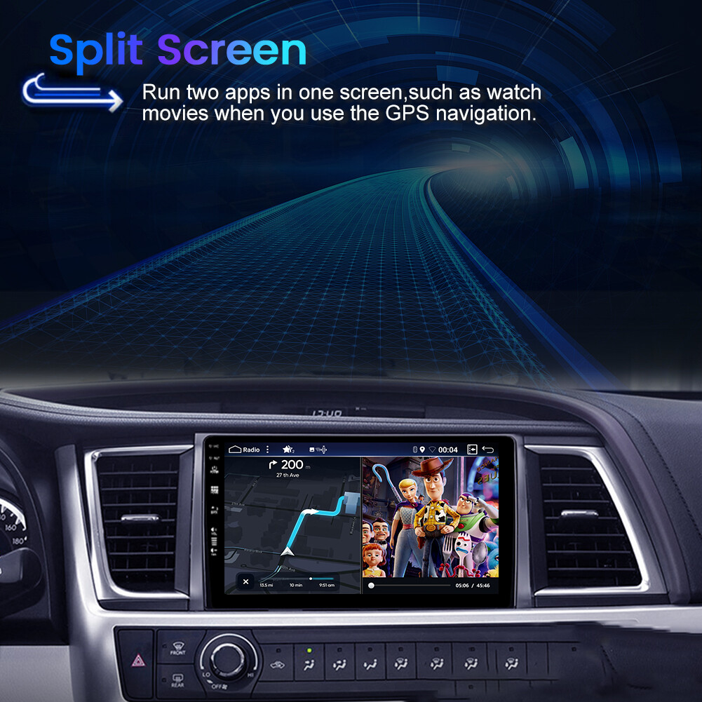 8GB+256GB For Toyota Highlander 2014-18 CarPlay&Android Auto Car Stereo GPS 128G