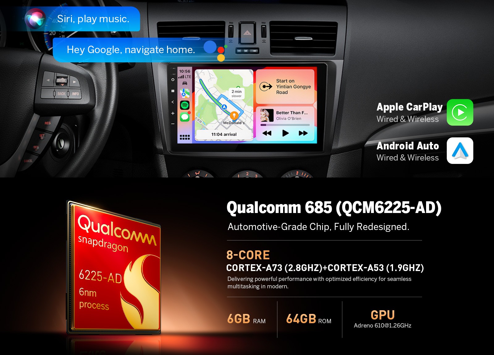 CAM+DVR+OBD+For Mazda 3 2010-2013 Android 13 6+64 9″ Car Stereo Radio DSP 4G LTE