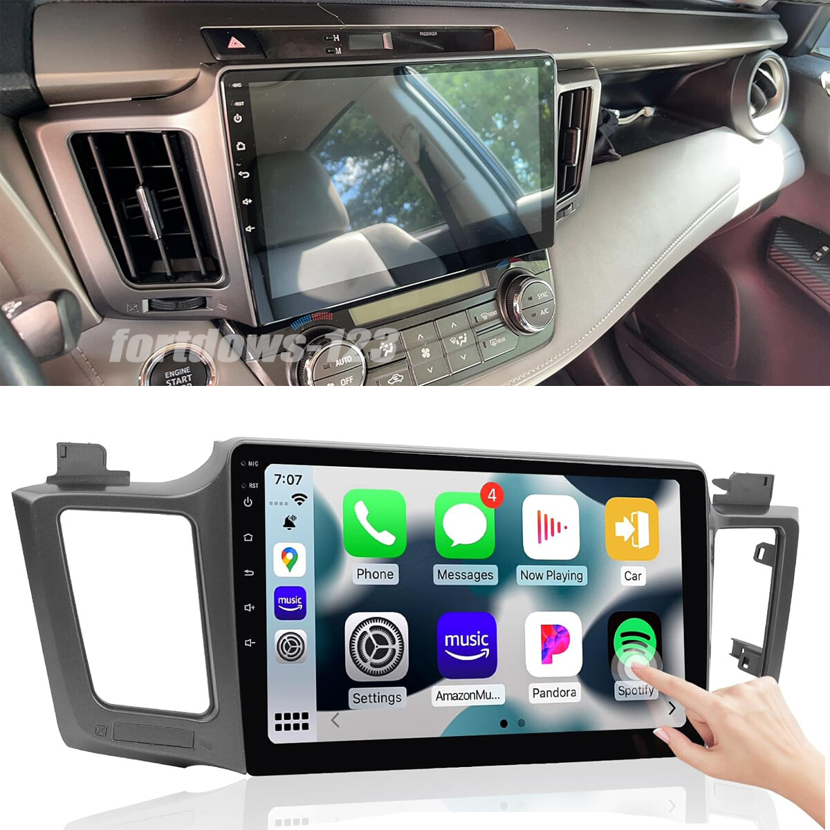 Stereo Radio Plug and Play GPS JBL For Toyota Rav4 2013-2018 32g Carplay 10.1″