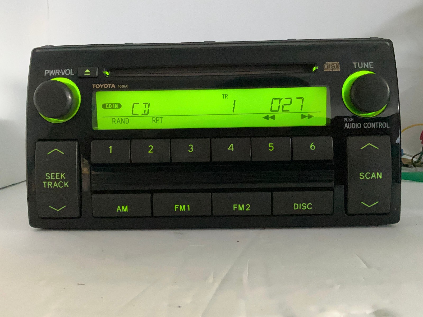 Toyota Camry 2005 2006 CD player base Fujitsu Ten 16860 none-JBL TESTED